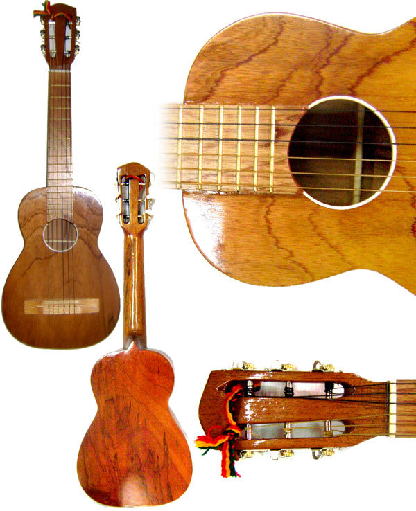 Guitare pour emmener en voyage - Bois de Cédre