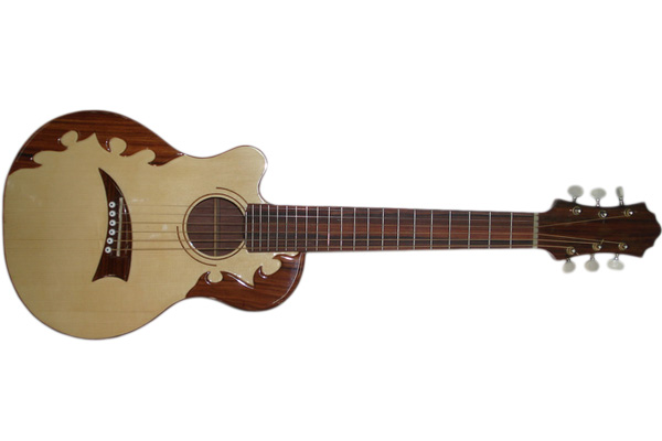 Traveler Guitar with Decorations