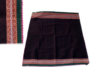 Bolivian Blanket (Frazada) - Tacobamba - Black