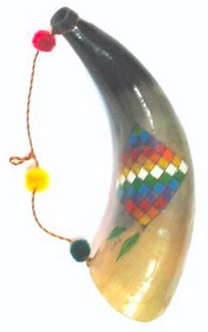 Pututu (Naturhorn) - bemalt
