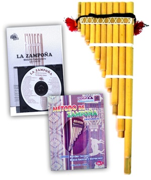 Zampoña Malta + Méthode + Recueil de chansons
