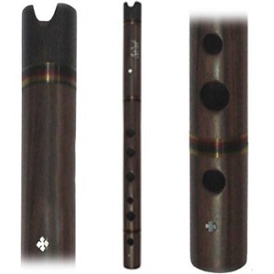 Gamboa Profi - Quena aus Moradilloholz - mit Perlutt-Einlagen