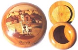 Coffret à bijoux en bois - figures andines