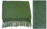 Alpaca Shawl - dark green