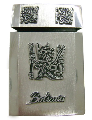 Cigarette case  Bolivia  - pewter