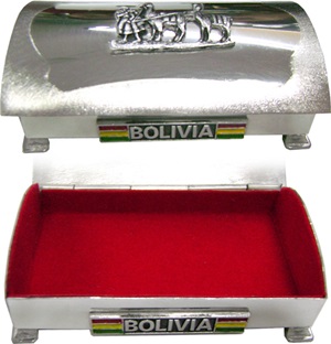 Tarjetero  Bolivia  - peltre