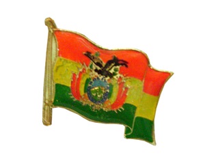 Bolivian flag pin