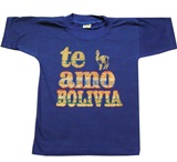Polera  Te amo Bolivia  para nios