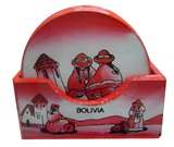 Posa vasos   Chismosas   - Rojo