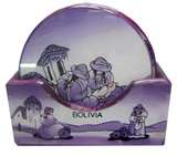 Posa vasos   Chismosas   - Violeta