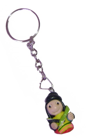 Key Chain Ceramic Cholita