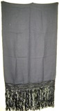 Dark blue alpaca shawl