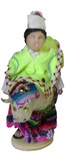 Huaca Huaca Doll  wood base