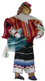 Peasant Doll  red poncho