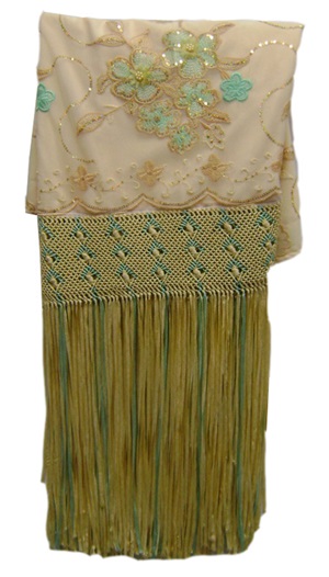 Manta de Cholita de Gala - Crema