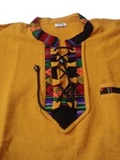 Camisa con awayo - amarillo
