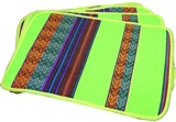 Awayo individual table mats - lemon green