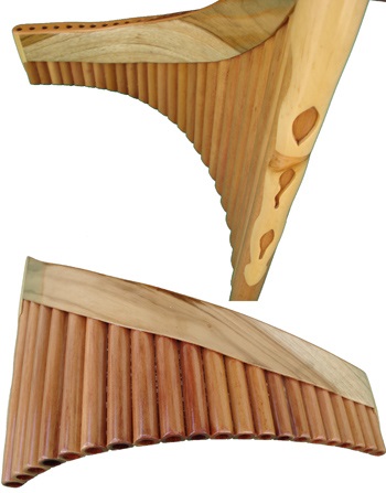 Nai Panflöte aus Bálsamoholz - 22 Rohre