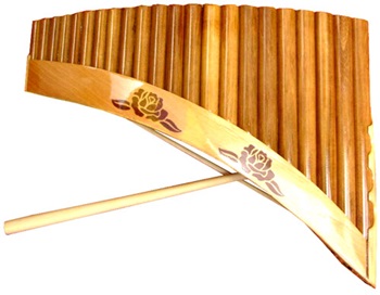 Panflute Nai with Balsam wood - 22 tubes with incrustations