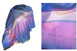 Purple combination shawl