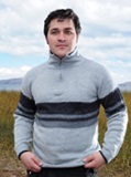 Sweater 100% Alpaca - OMIC Model - Gray